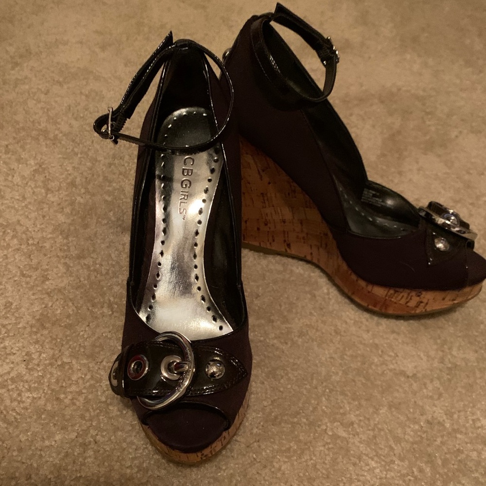 BCBGirls brown wedge
